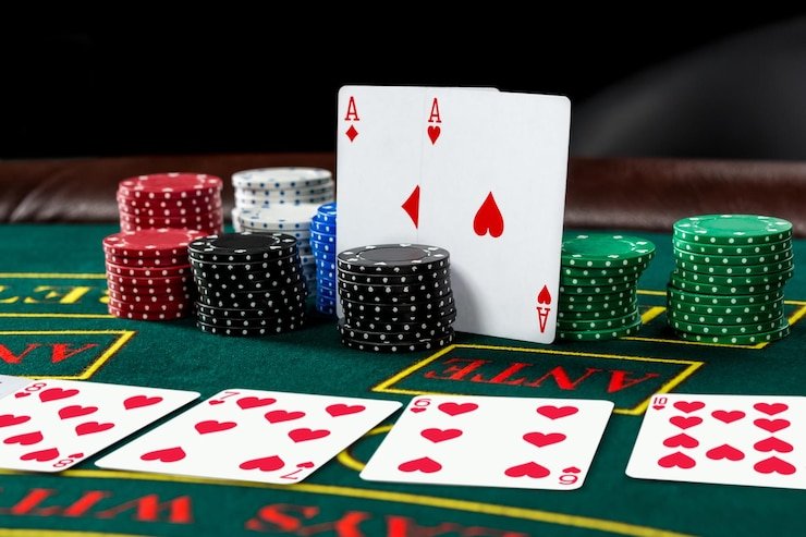 Tampilan permainan kasino langsung di aplikasi gboplay menampilkan dealer dan meja